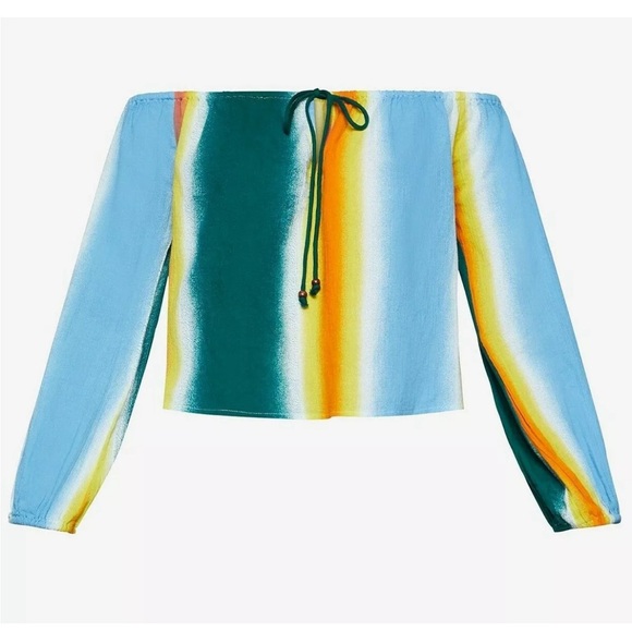 BCBGeneration Faded Stripe Top, Size XL EXCELLENT - Picture 2 of 13